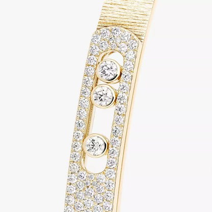 [LORA] Move Noa Ciselé half pavé bangle