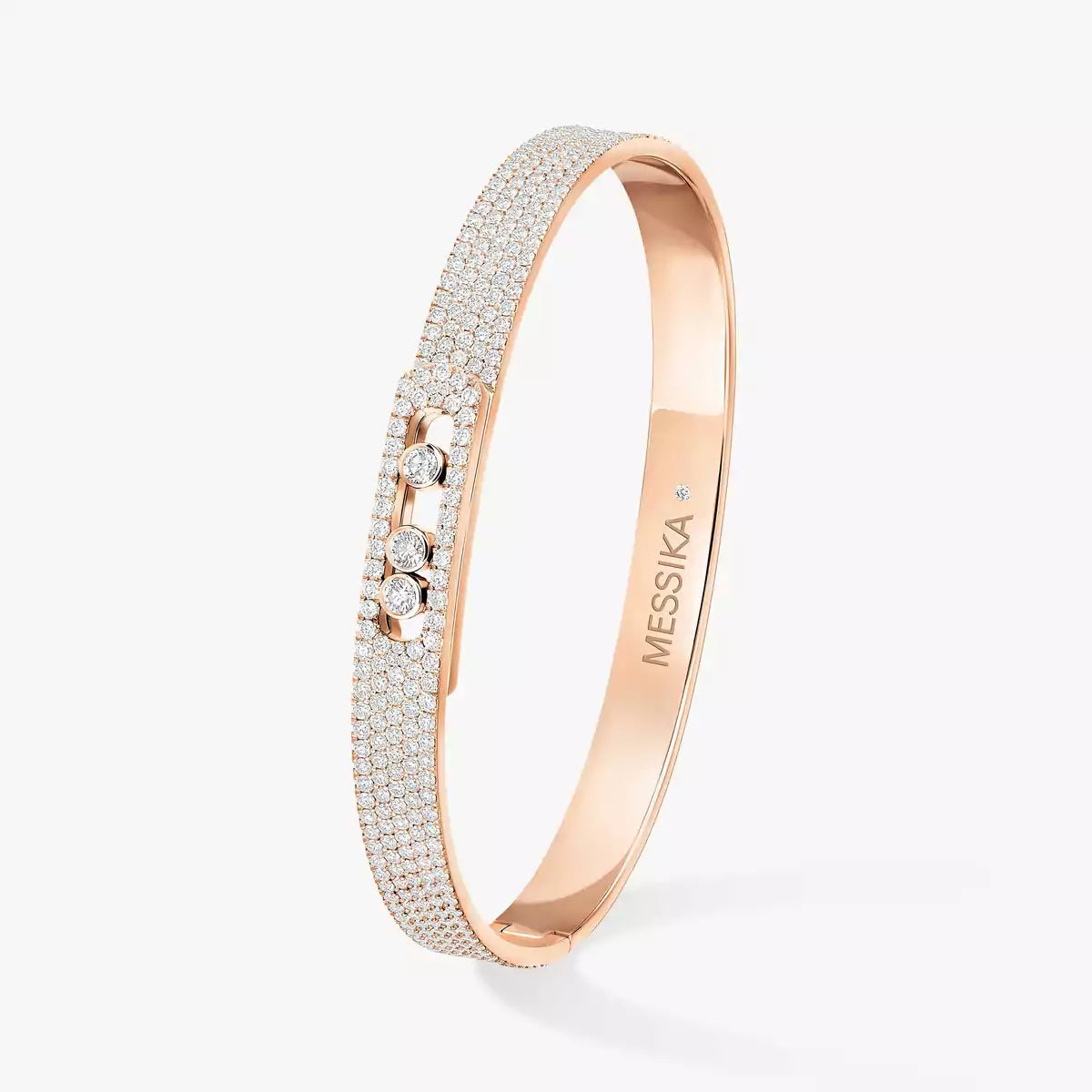 [LORA] Move Noa Full Pavé Diamond Bangle Bracelet