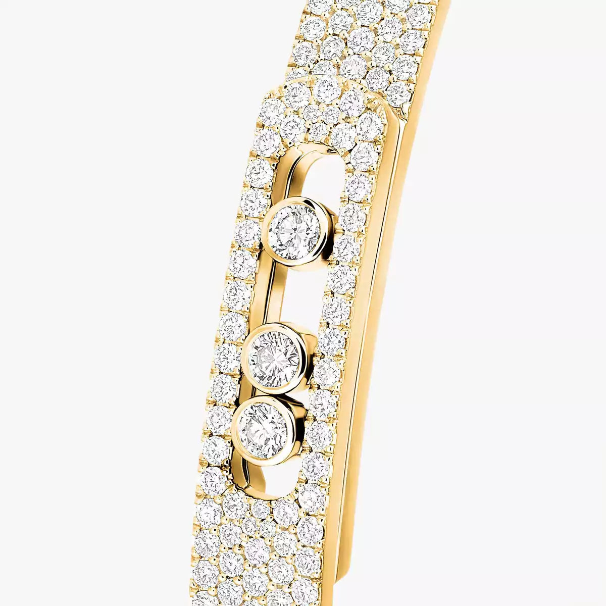 [LORA] Move Noa Full Pavé Diamond Bangle Bracelet