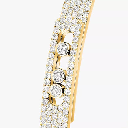 [LORA] Move Noa Full Pavé Diamond Bangle Bracelet