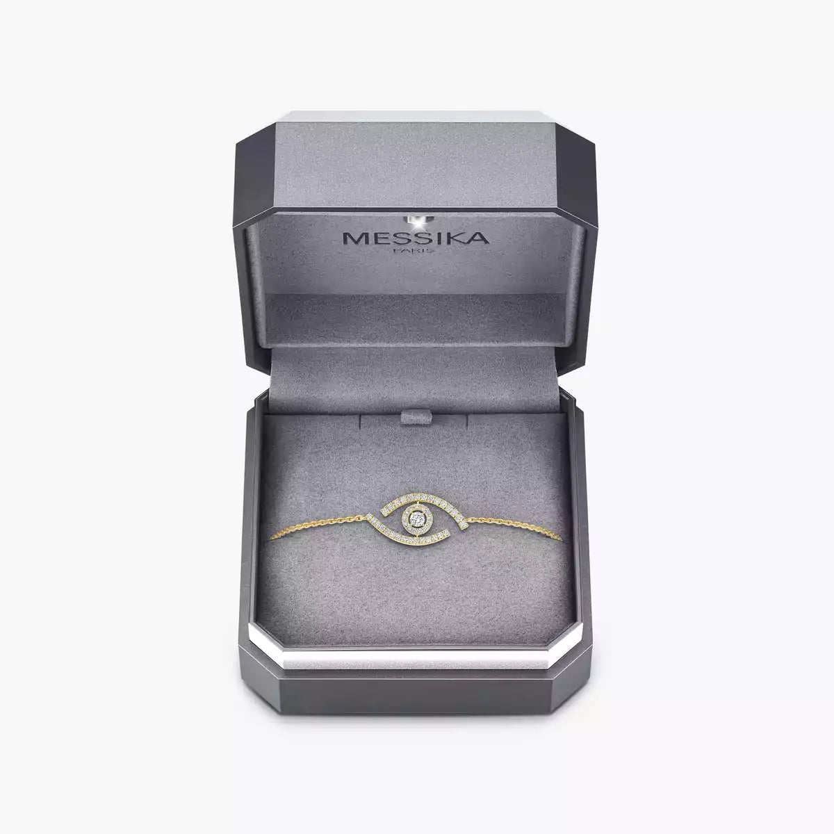 [LORA] Lucky Eye Pave-Set Diamond Bracelet
