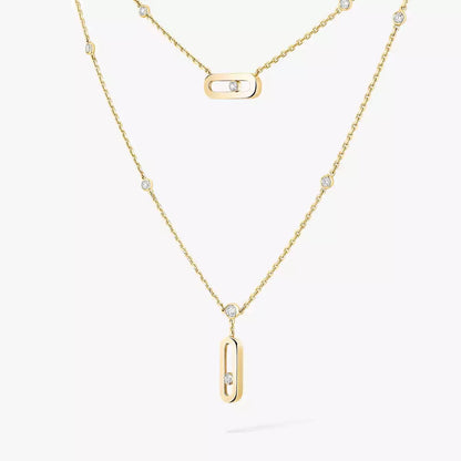 [LORA]  Move Uno Diamond Necklace