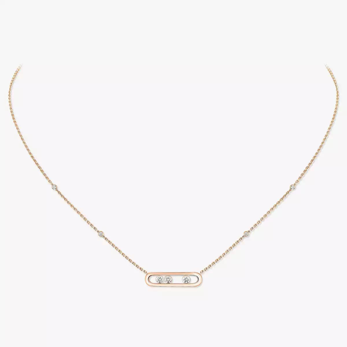 [LORA]  Baby Move Gold Diamond Necklace
