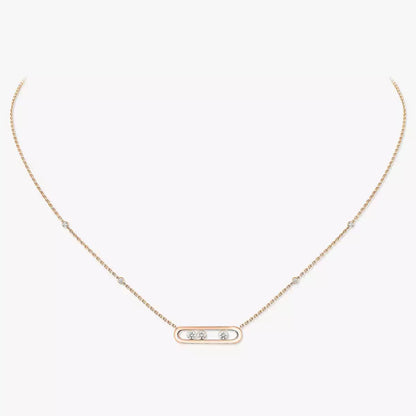 [LORA]  Baby Move Gold Diamond Necklace