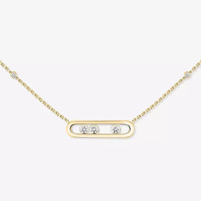 [LORA]  Baby Move Gold Diamond Necklace