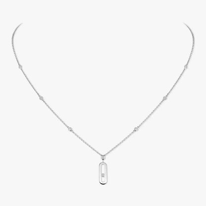 [LORA]  Move Uno Gold Diamond Long Necklace