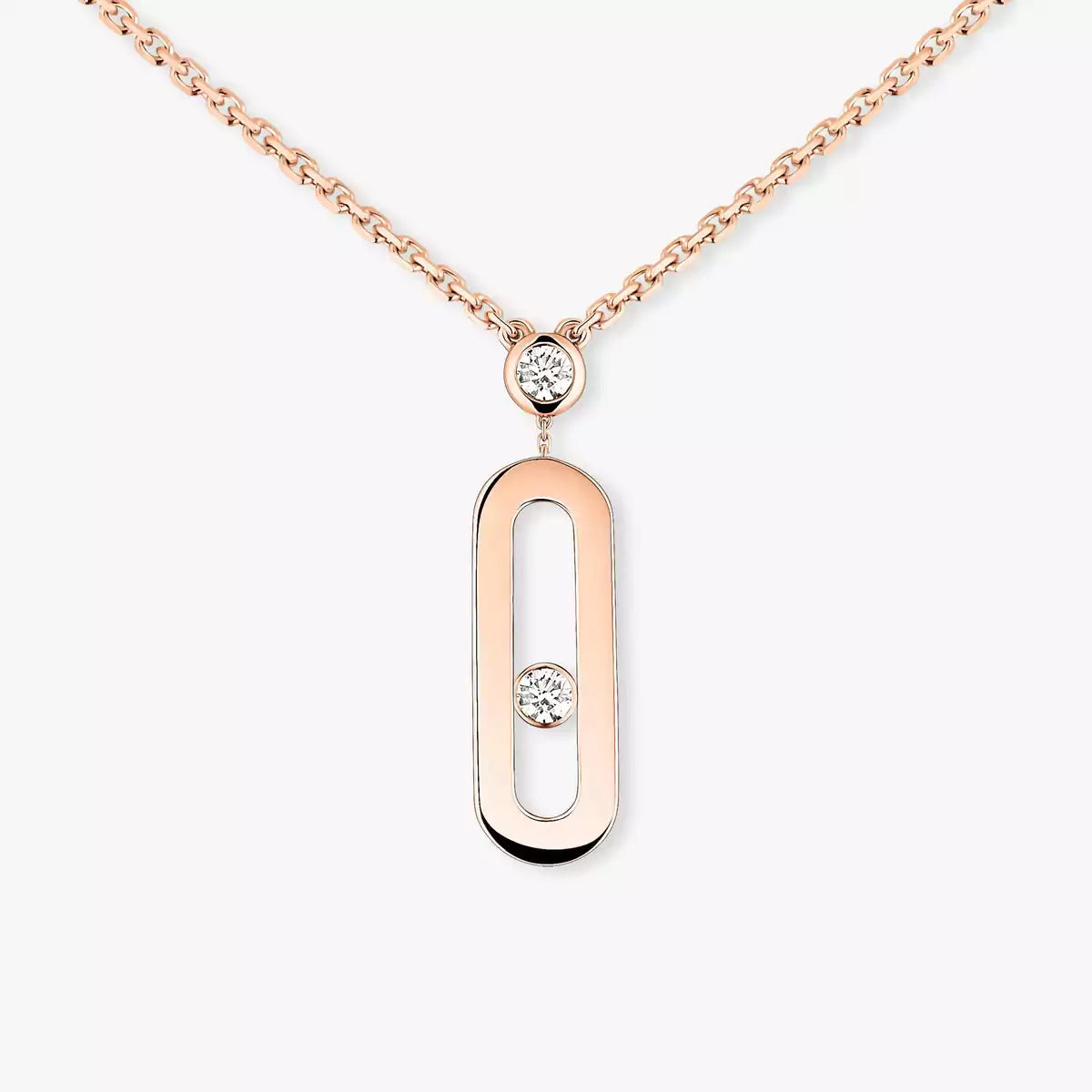 [LORA]  Move Uno Gold Diamond Long Necklace