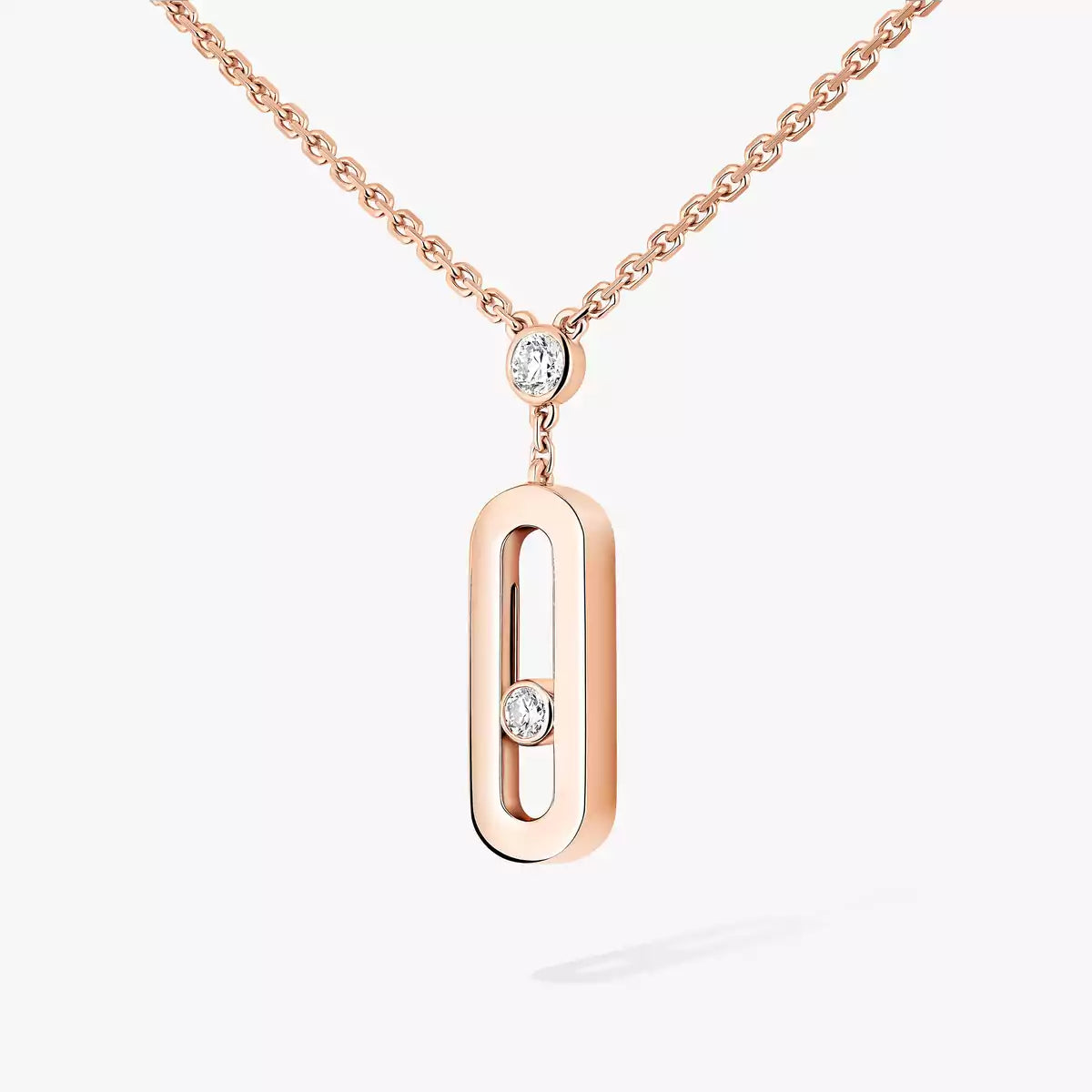 [LORA]  Move Uno Gold Diamond Long Necklace