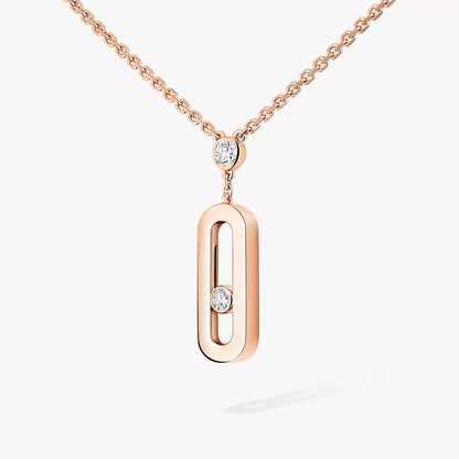 [LORA]  Move Uno Gold Diamond Long Necklace