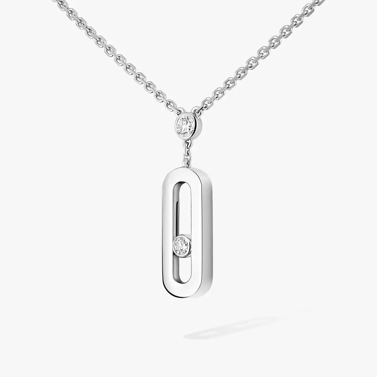 [LORA]  Move Uno Gold Diamond Long Necklace
