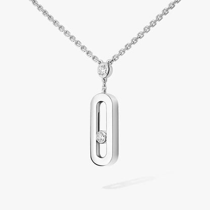 [LORA]  Move Uno Gold Diamond Long Necklace