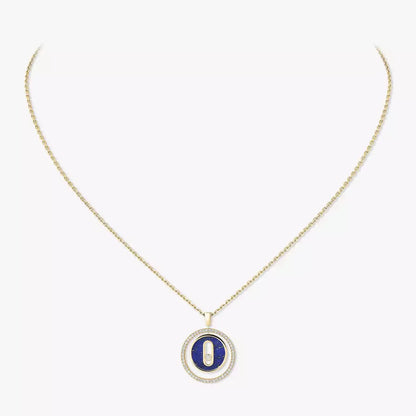 [LORA] Lucky Move Diamond Necklace in Rose Gold and White Mother-of-Pearl