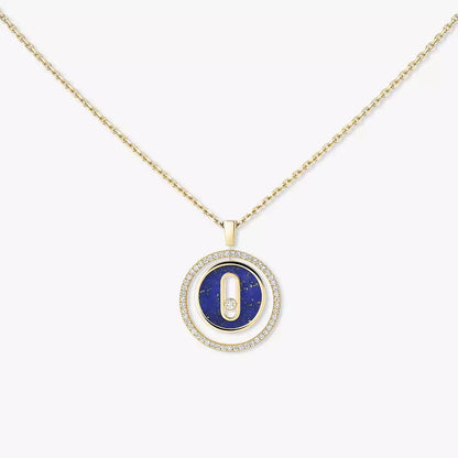 [LORA] Lucky Move Diamond Necklace in Rose Gold and White Mother-of-Pearl