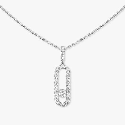 [LORA] Move Uno Diamond Necklace in Rose Gold