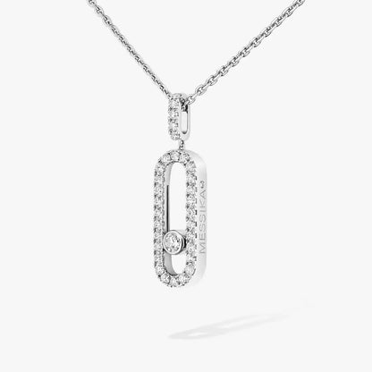 [LORA] Move Uno Diamond Necklace in Rose Gold