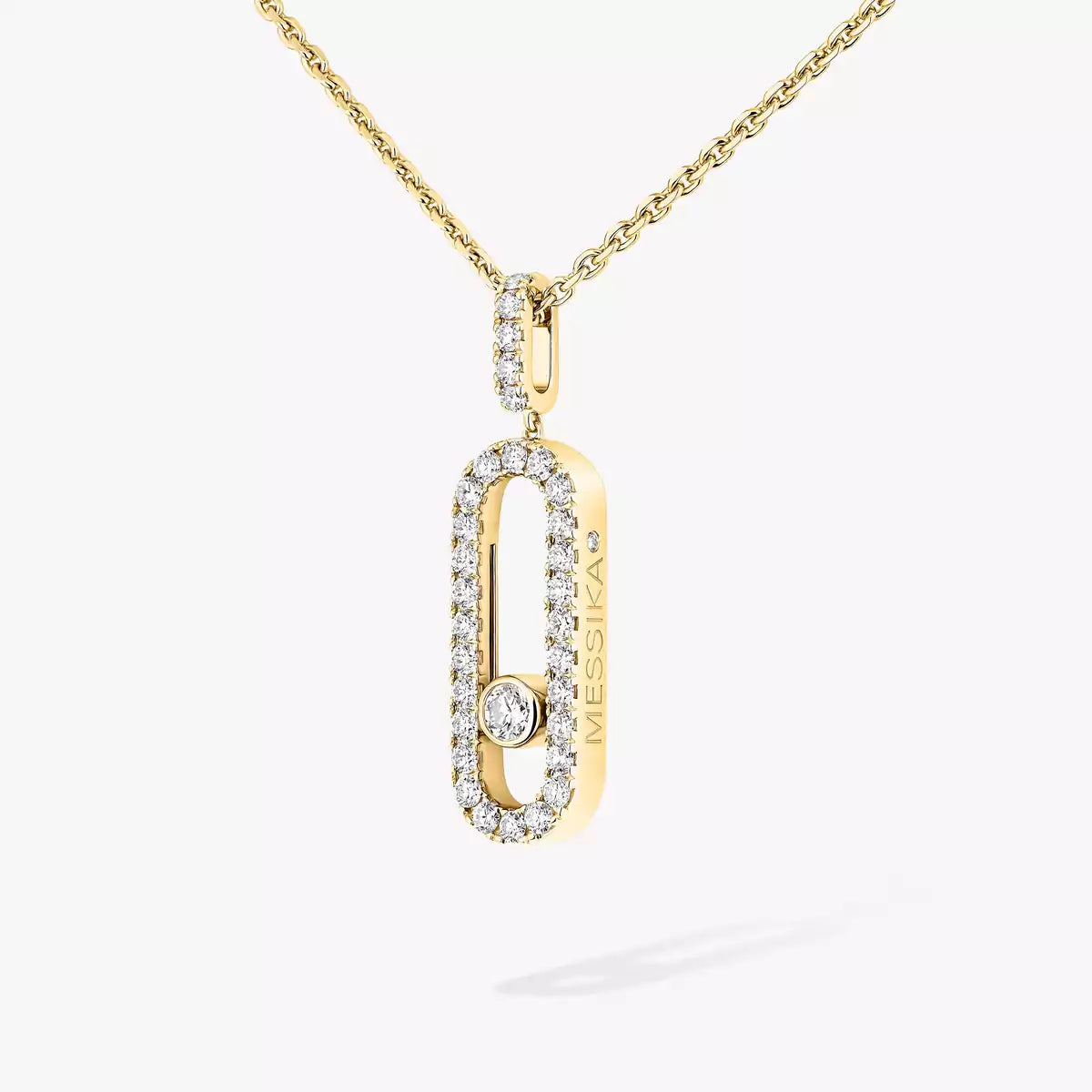 [LORA] Move Uno Diamond Necklace in Rose Gold