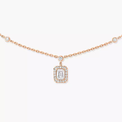 [LORA] My Twin Diamond Necklace in Silver