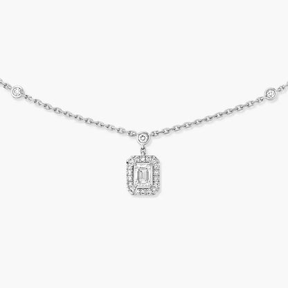 [LORA] My Twin Diamond Necklace in Silver