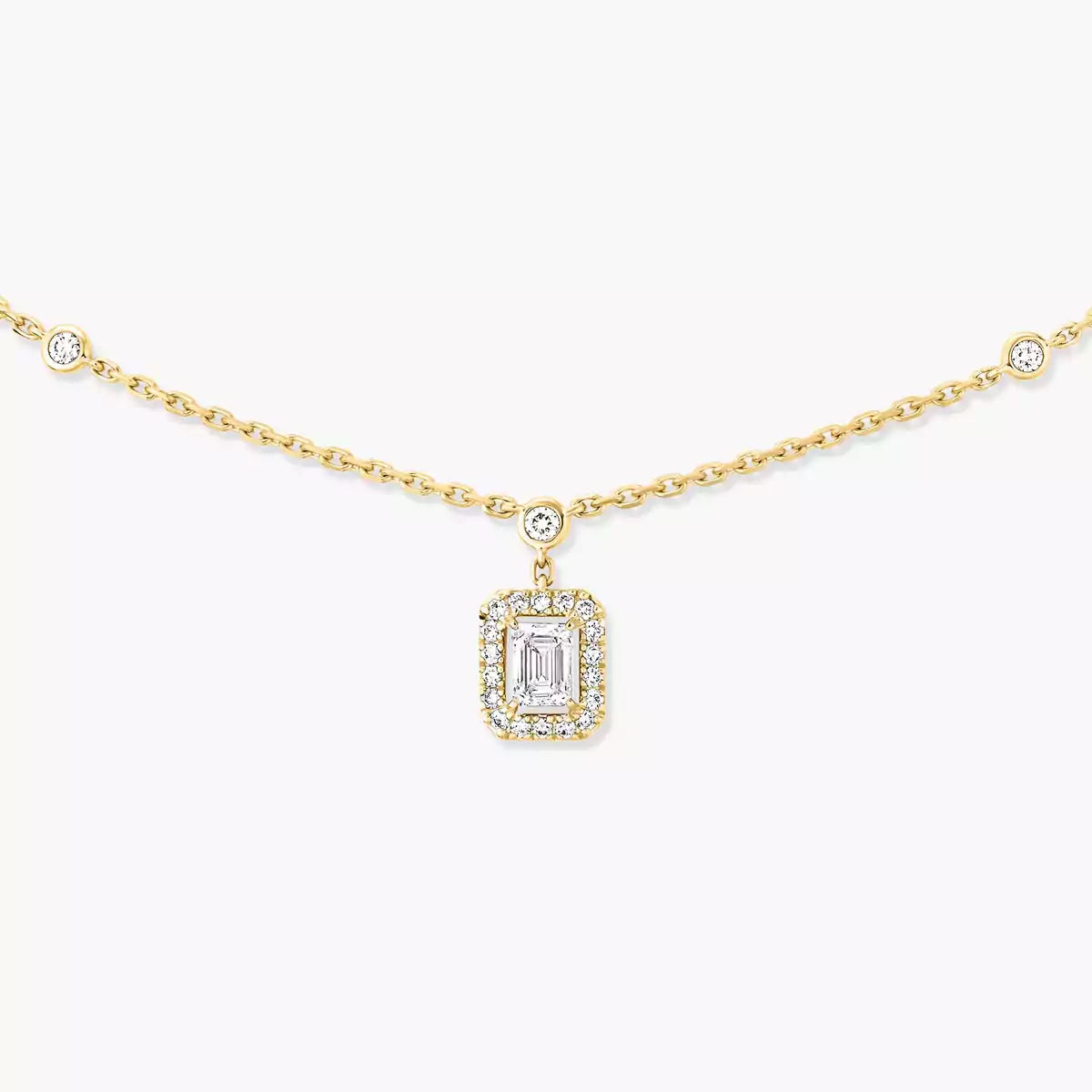 [LORA] My Twin Diamond Necklace in Silver