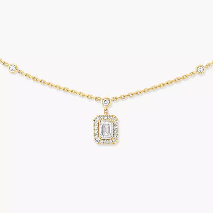 [LORA] My Twin Diamond Necklace in Silver
