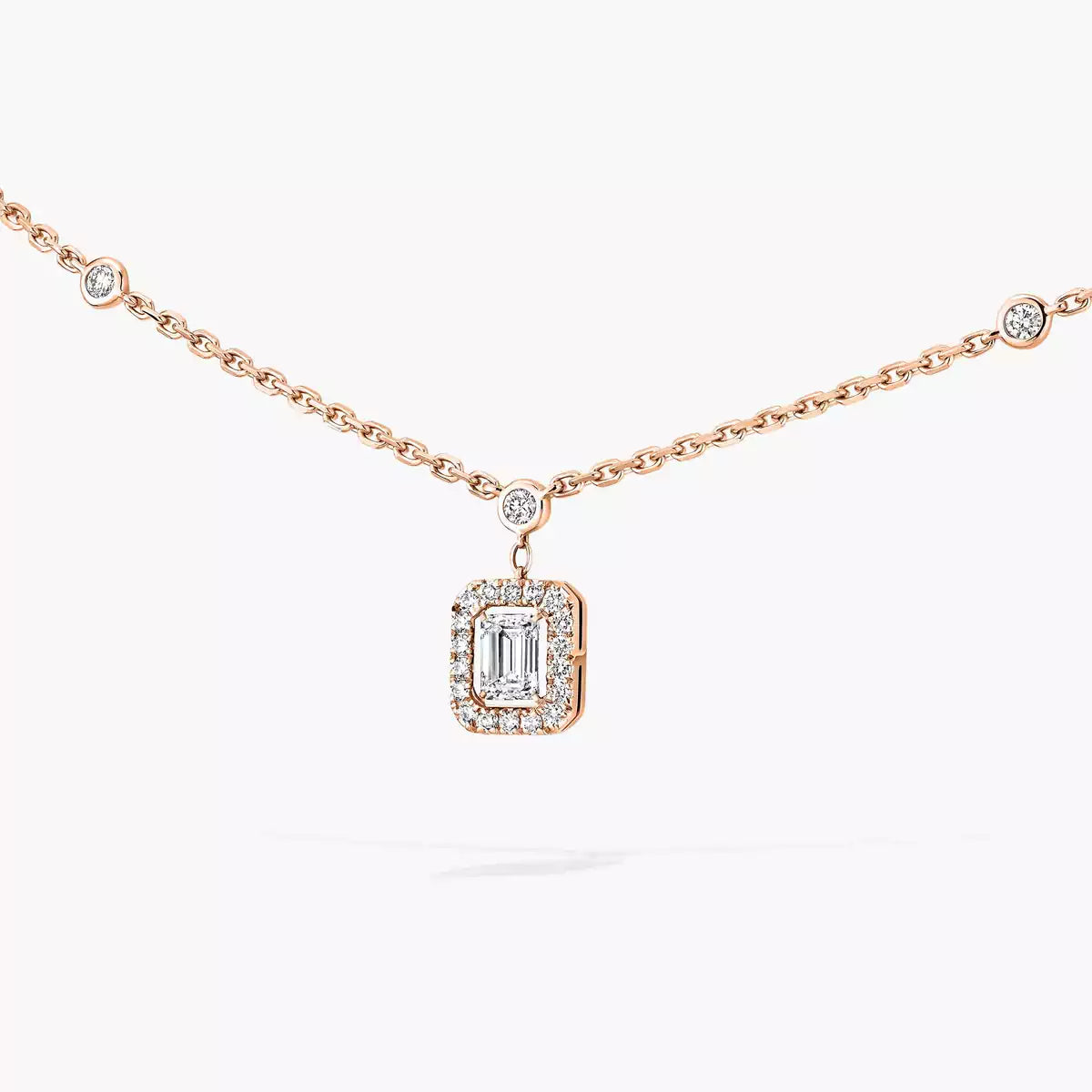 [LORA] My Twin Diamond Necklace in Silver