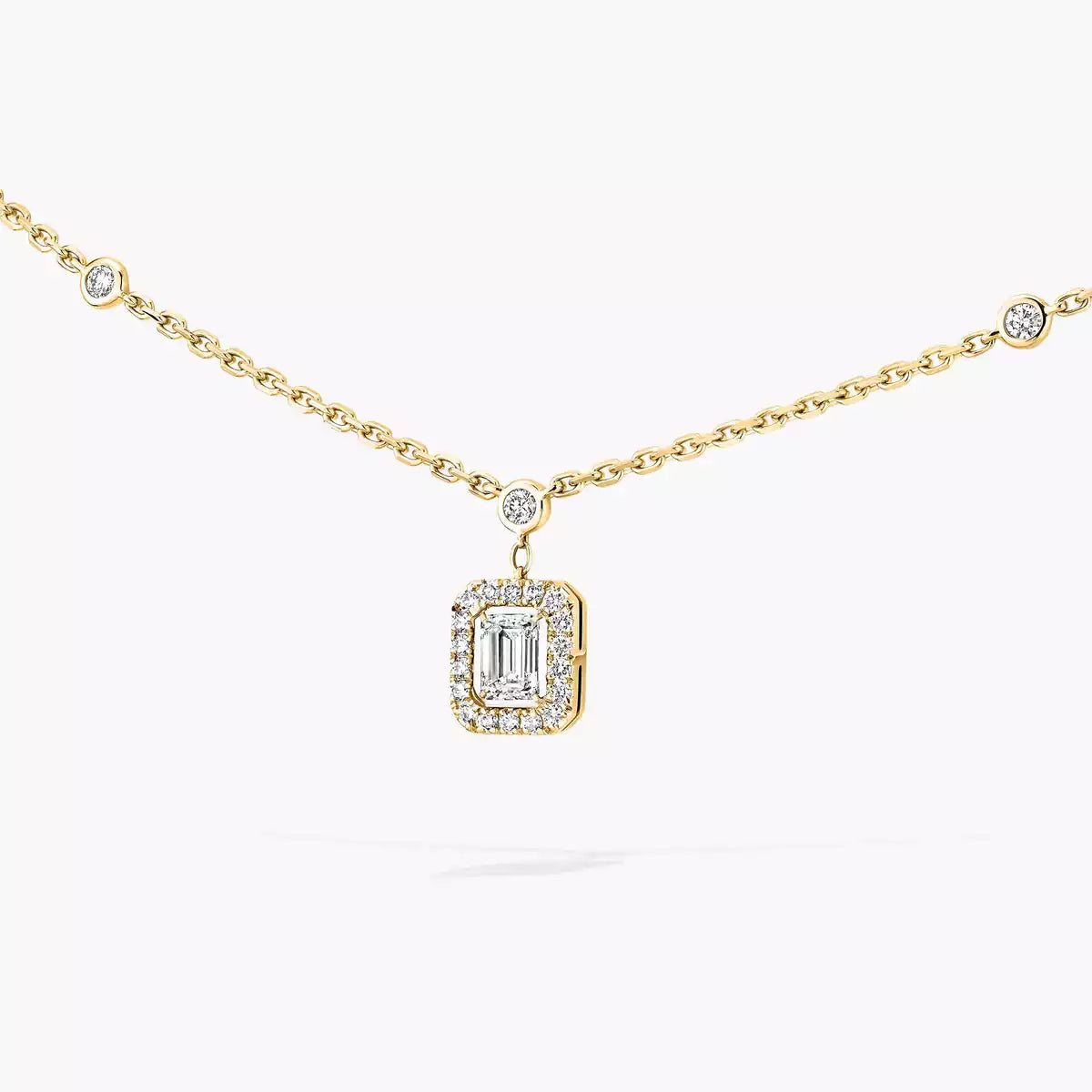 [LORA] My Twin Diamond Necklace in Silver