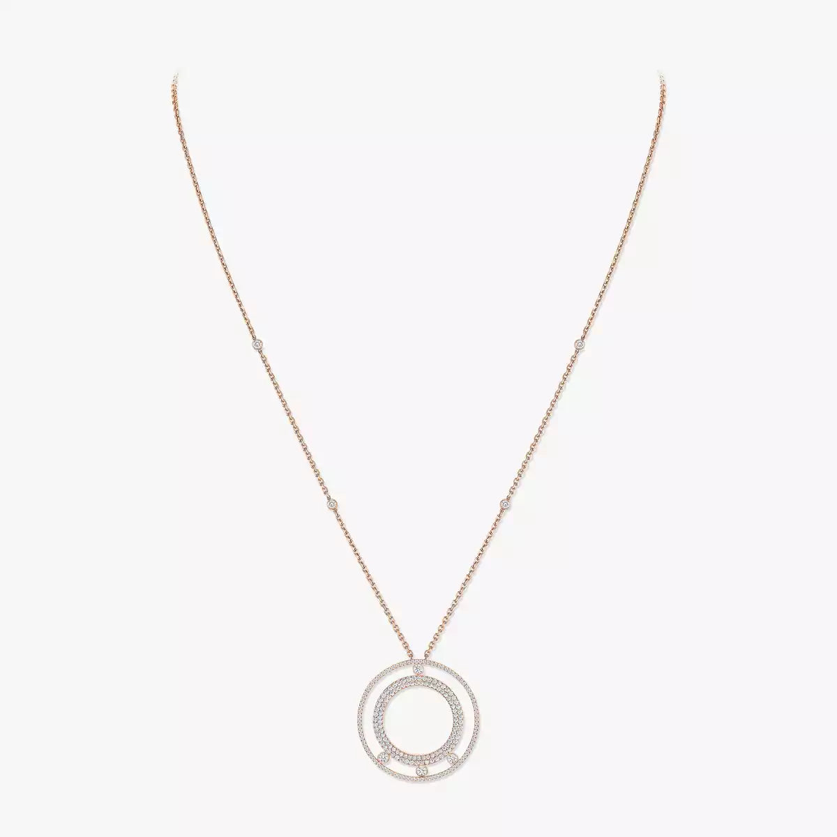 [LORA] Move Romane Long Pave_-Set Diamond Necklace