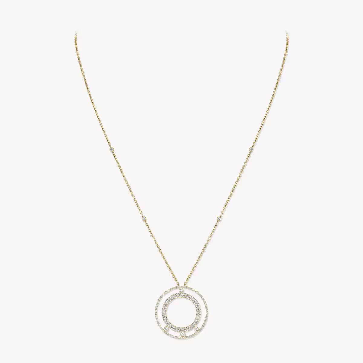 [LORA] Move Romane Long Pave_-Set Diamond Necklace