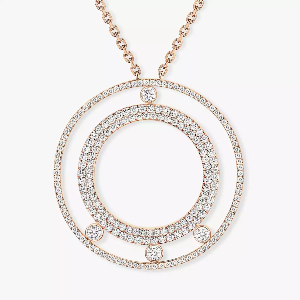 [LORA] Move Romane Long Pave_-Set Diamond Necklace