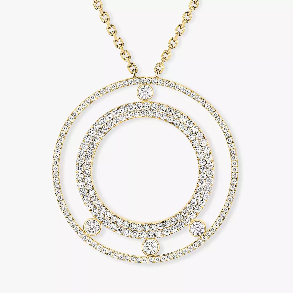 [LORA] Move Romane Long Pave_-Set Diamond Necklace
