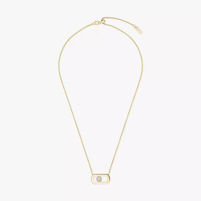 [LORA] So Move Diamond Necklace in Gold