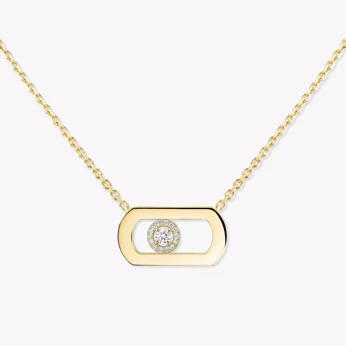[LORA] So Move Diamond Necklace in Gold