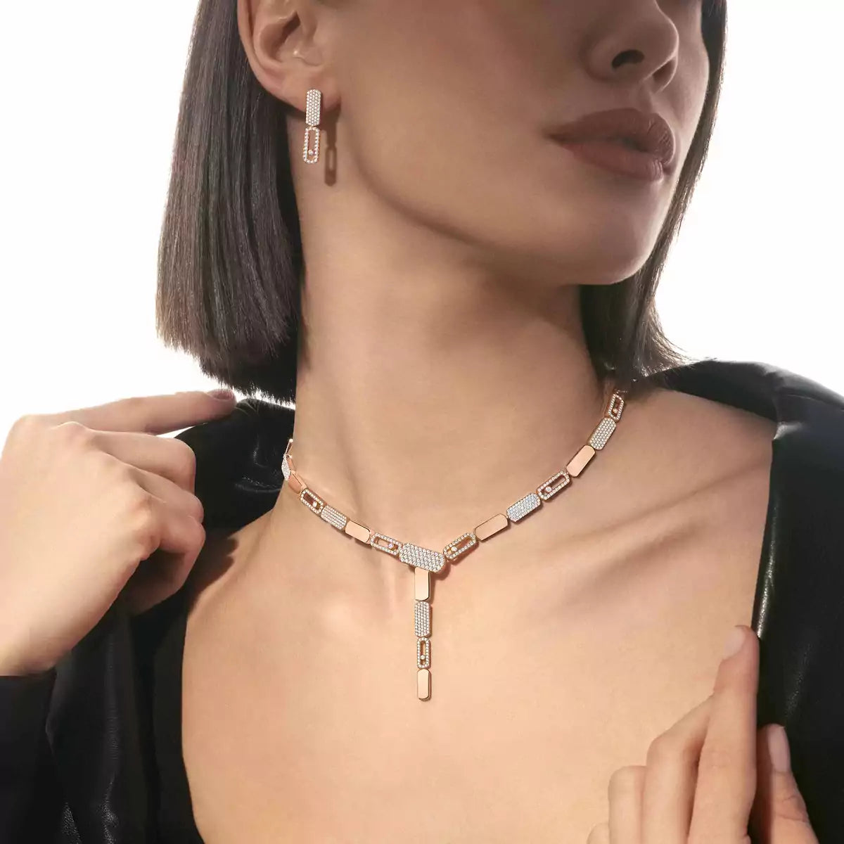 [LORA] Imperial Move SM Diamond Earrings