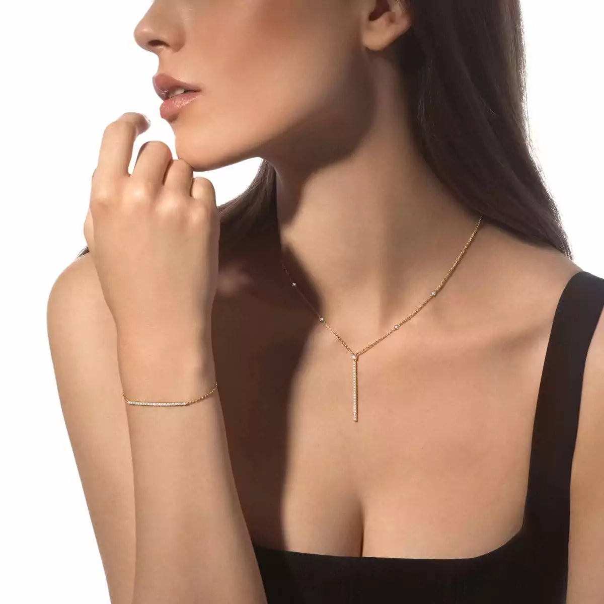 [LORA] Diamond Thin Bangle 0.15ct My Twin Toi & Moi