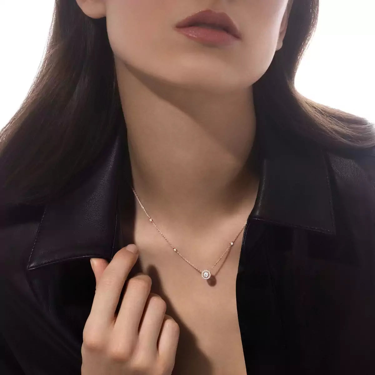 [LORA] Diamond Necklace 0,20ct Brilliant Shape Joy