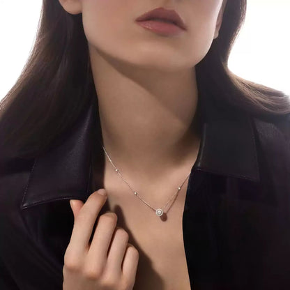[LORA] Diamond Necklace 0,20ct Brilliant Shape Joy