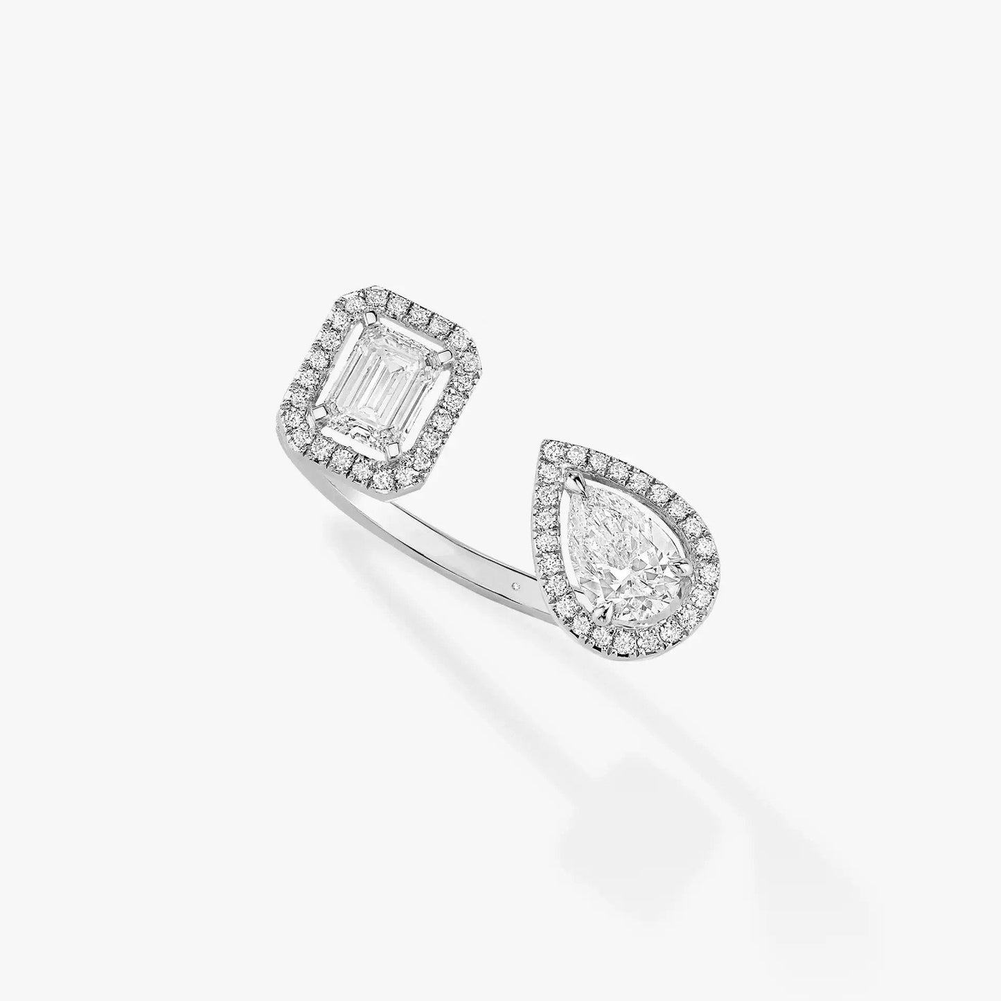 [LORA] MY TWIN TOI & MOI SILVER DIAMOND RING