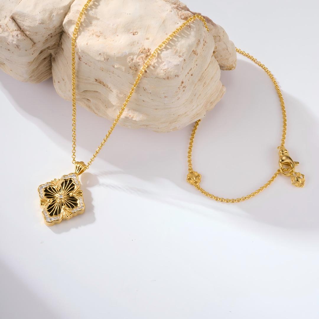 [Lora JEWELRY] OPERA TULLE ENAMEL NECKLACE
