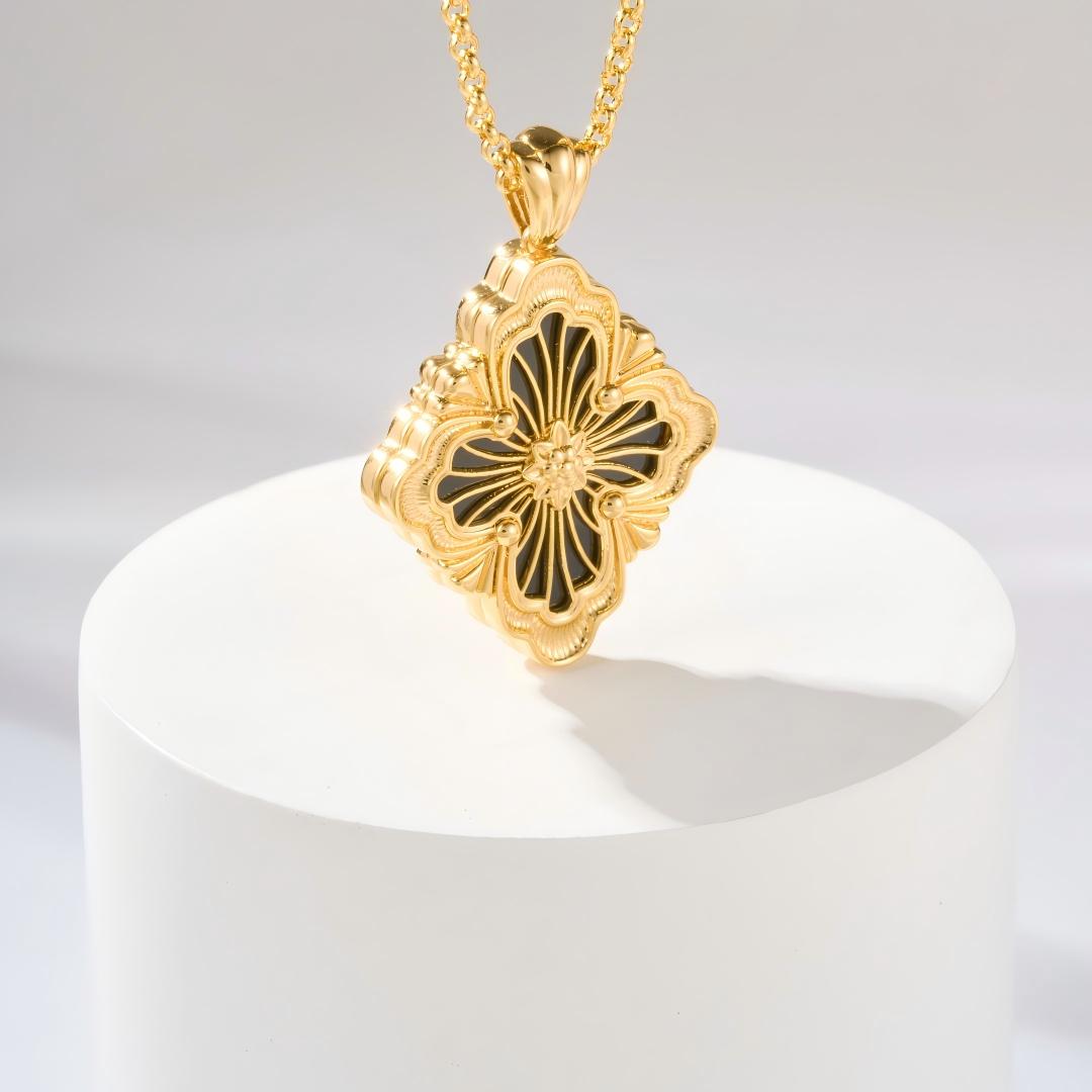 [Lora JEWELRY] OPERA TULLE ENAMEL NECKLACE
