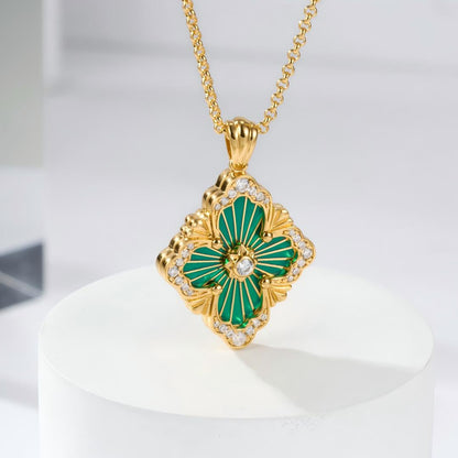 [Lora JEWELRY] OPERA TULLE ENAMEL NECKLACE