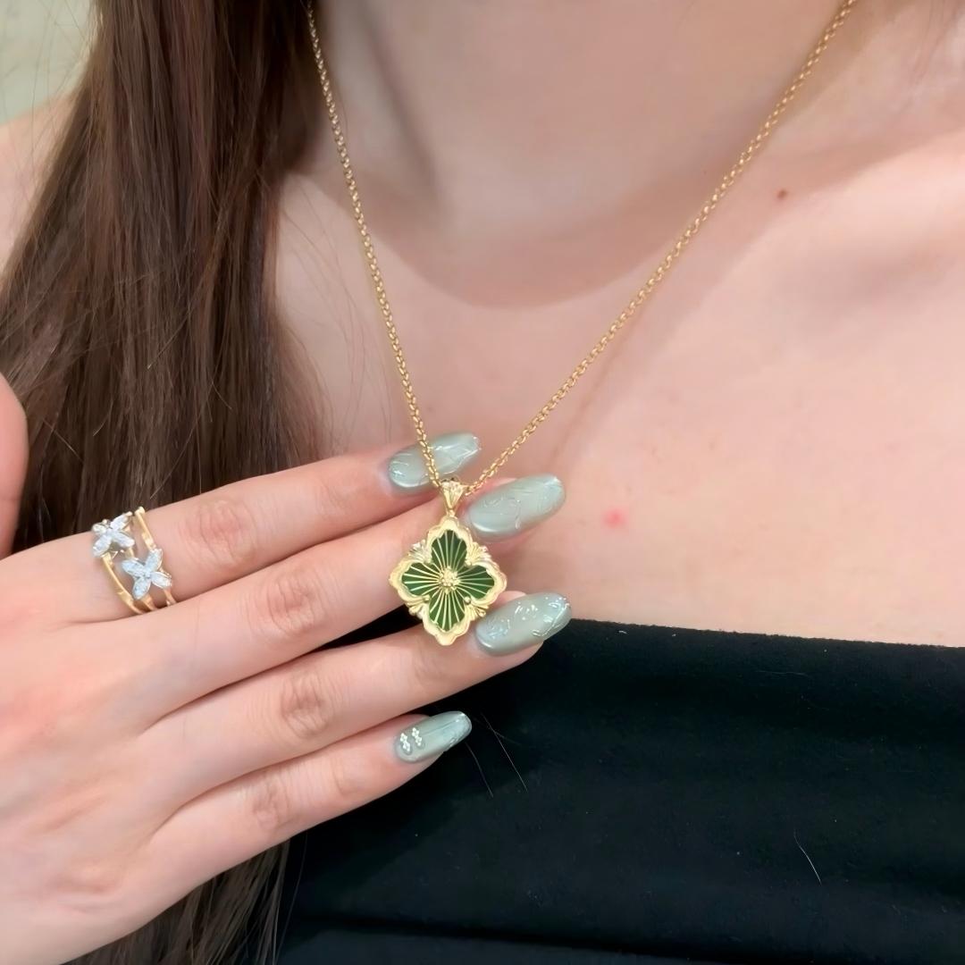 [Lora JEWELRY] OPERA TULLE ENAMEL NECKLACE