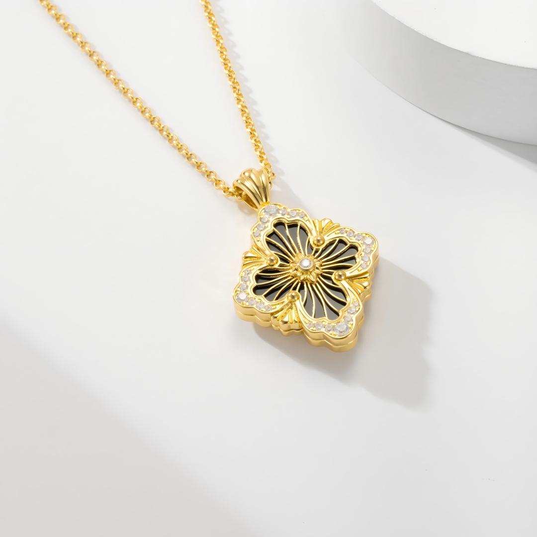 [Lora JEWELRY] OPERA TULLE ENAMEL NECKLACE