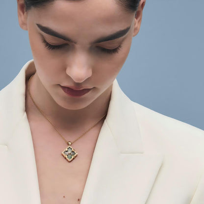 [Lora JEWELRY] OPERA TULLE ENAMEL NECKLACE