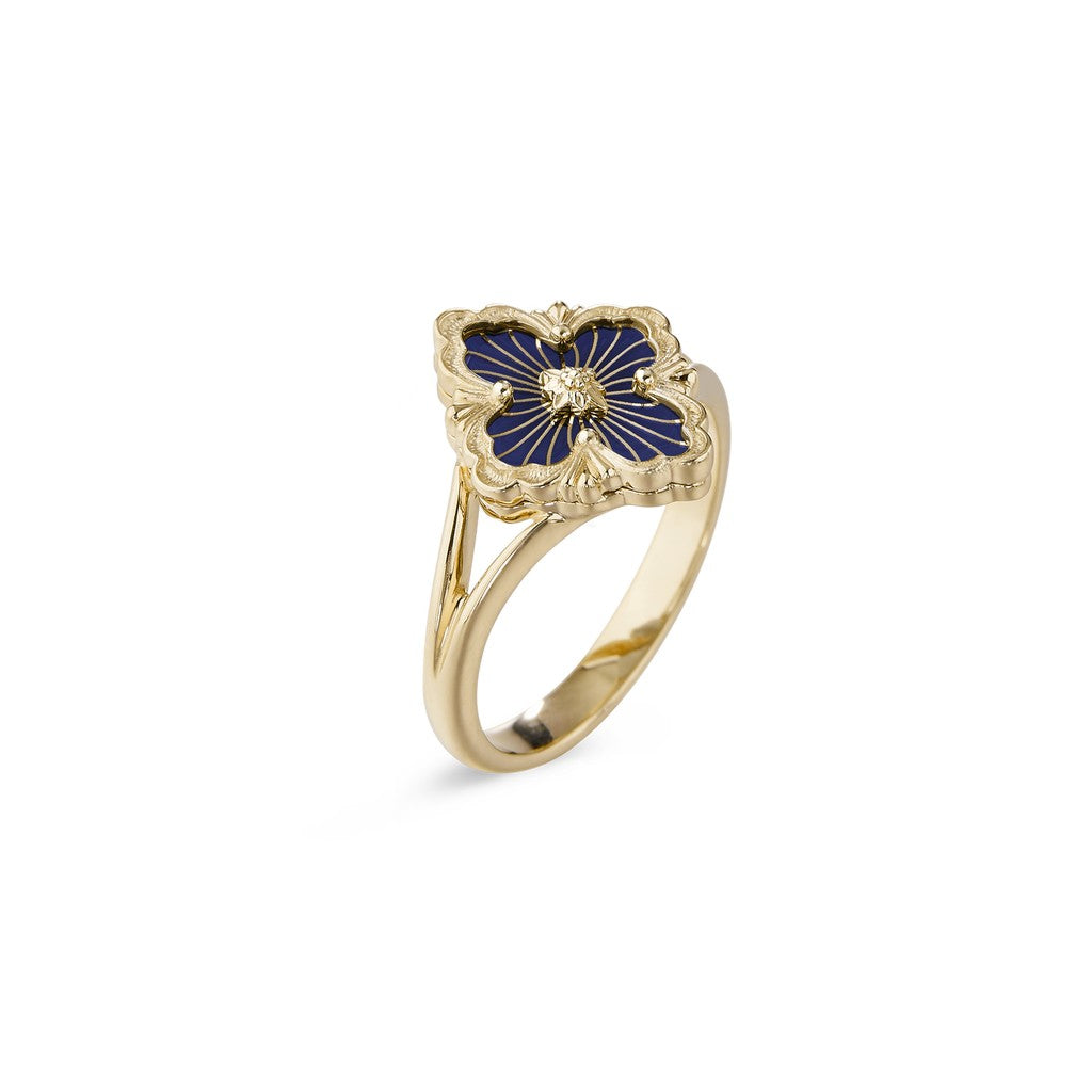 [Lora JEWELRY] OPERA TULLE  RING WITH  ENAMEL BACKGROUND