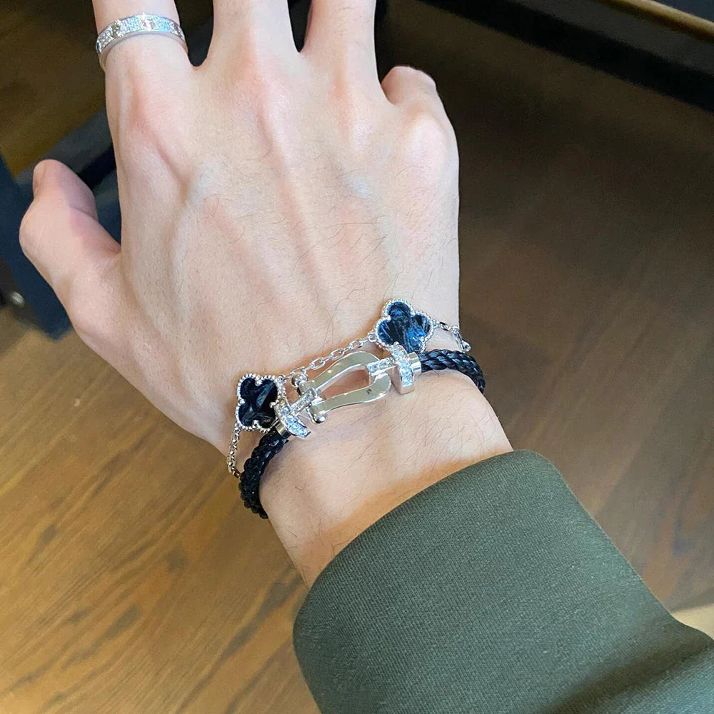 [Lora]CLOVER 5 MOTIF PIETERSITE BRACELET COLLECTION