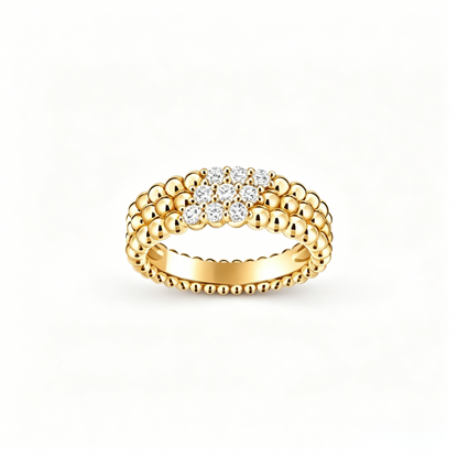 [Lora] THREE-ROW DIAMOND RING