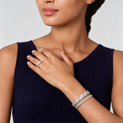 [Lora] THREE-ROW DIAMOND RING