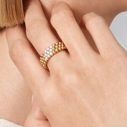 [Lora] THREE-ROW DIAMOND RING