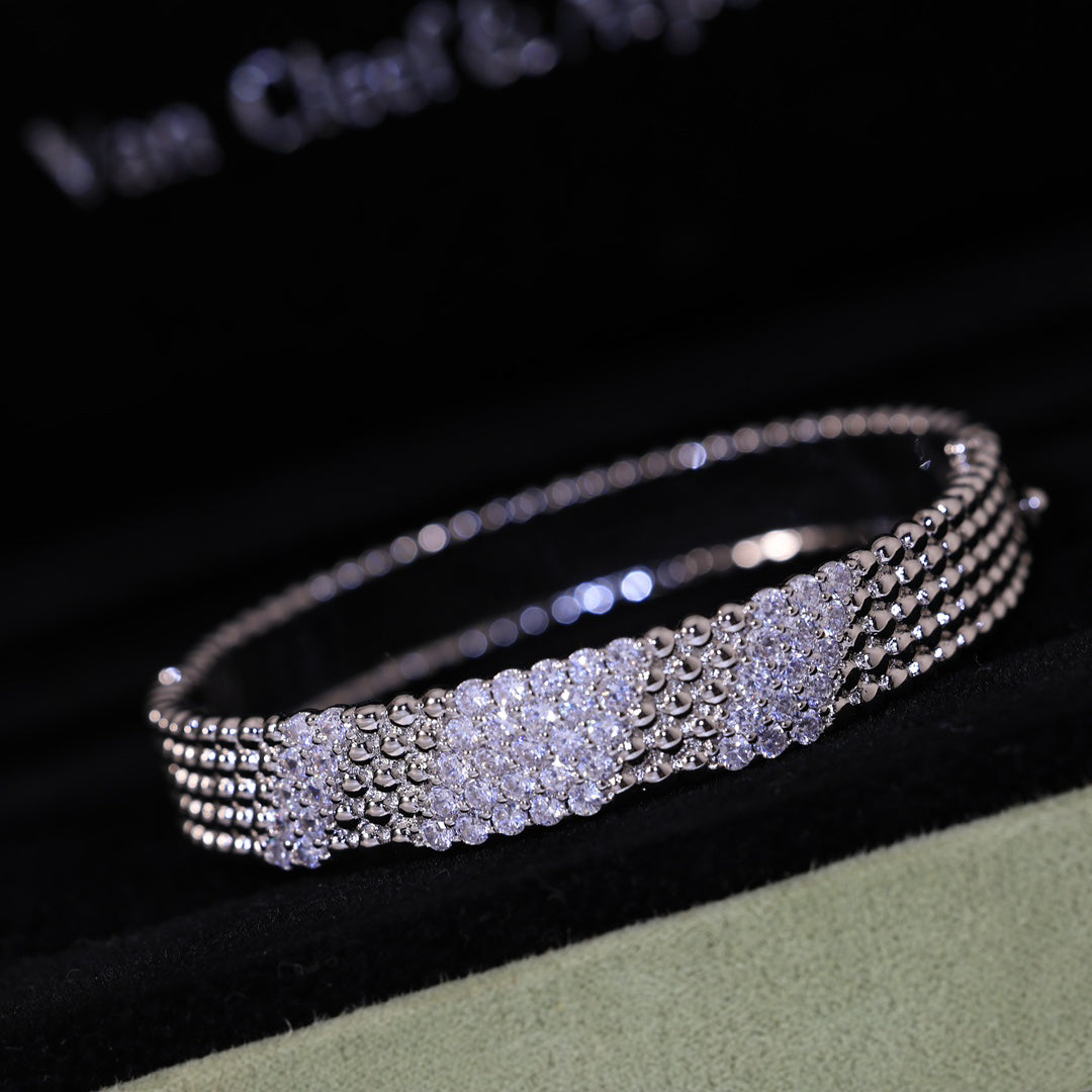 [Lora]  FIVE-ROW DIAMOND BRACELET