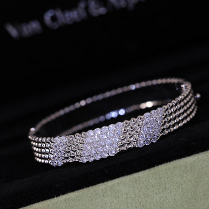 [Lora]  FIVE-ROW DIAMOND BRACELET
